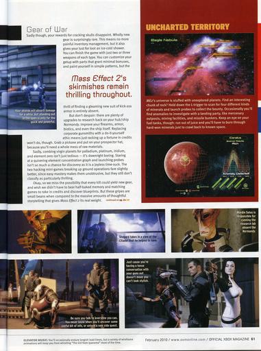 Mass Effect 2 - Сканы ревью от OXM, перевод интересных мест + бонус!
